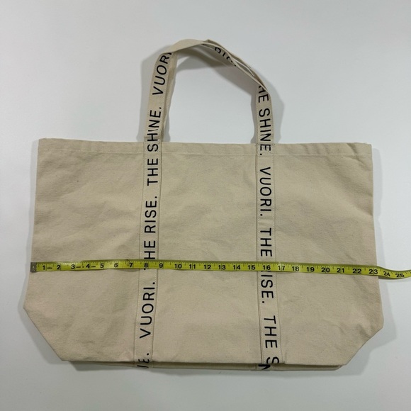 Vuori The Rise The Shine Canvas Tote Bag Limited Edition Reusable - Picture 4 of 6